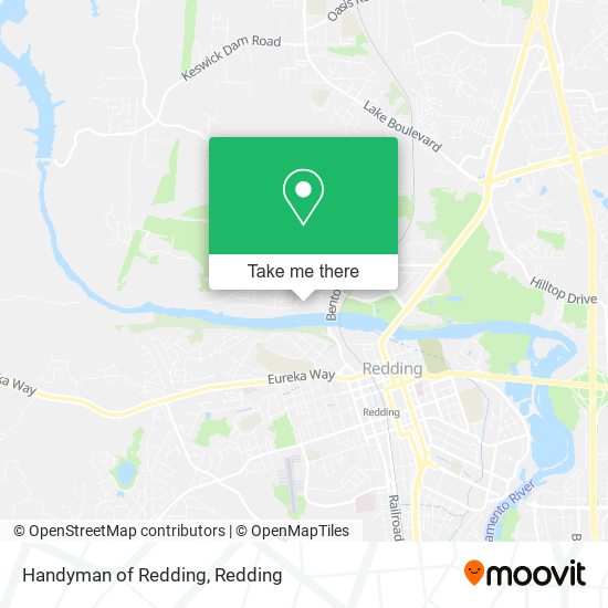 Handyman of Redding map