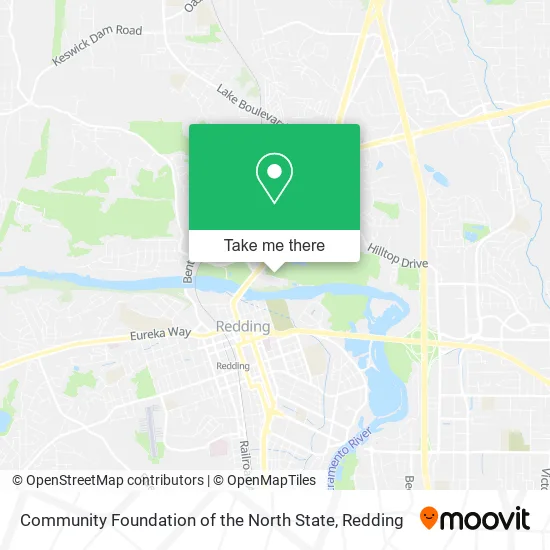 Community Foundation of the North State map