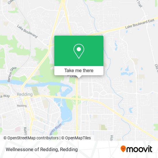 Wellnessone of Redding map