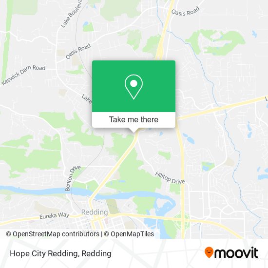 Hope City Redding map
