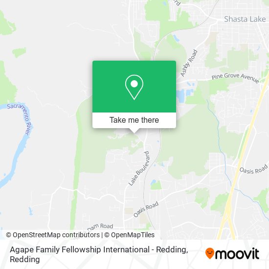 Agape Family Fellowship International - Redding map