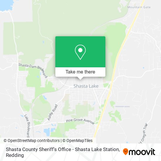 Shasta County Sheriff's Office - Shasta Lake Station map