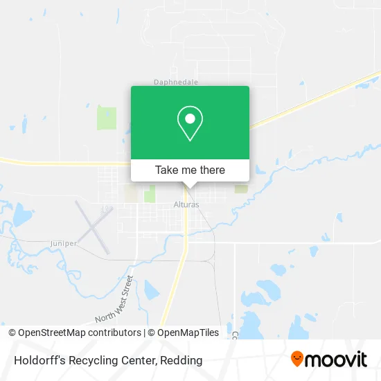 Holdorff's Recycling Center map