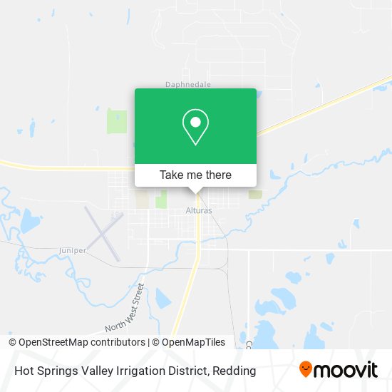 Mapa de Hot Springs Valley Irrigation District