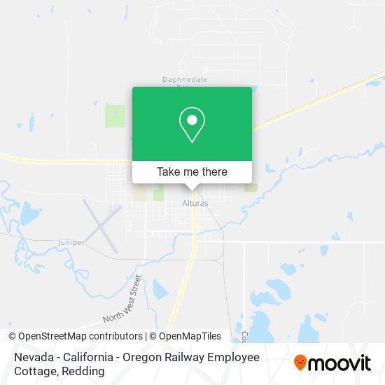 Nevada - California - Oregon Railway Employee Cottage map