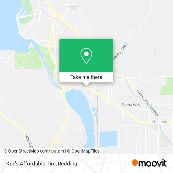 Ken's Affordable Tire map