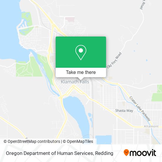 Oregon Department of Human Services map