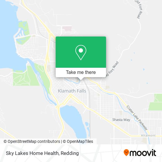 Sky Lakes Home Health map