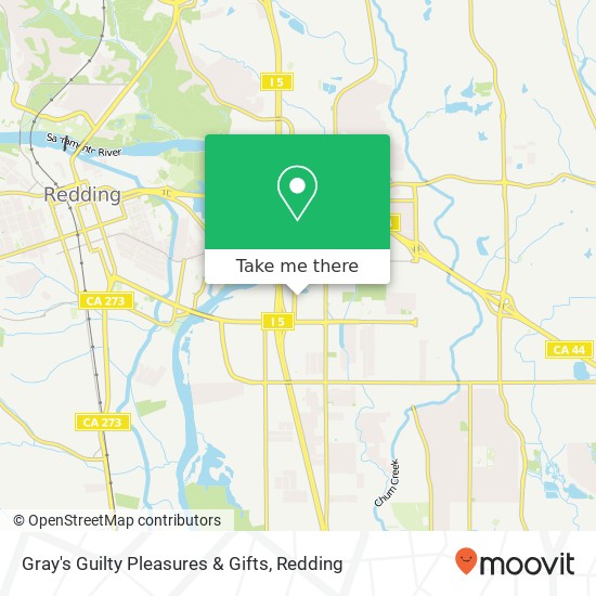 Gray's Guilty Pleasures & Gifts map