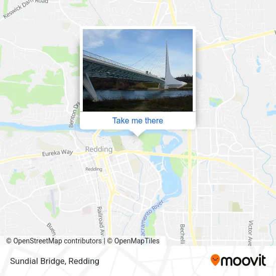 Sundial Bridge map
