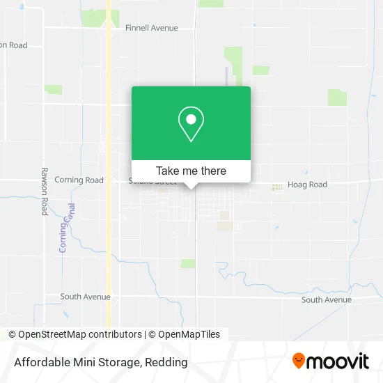 Affordable Mini Storage map