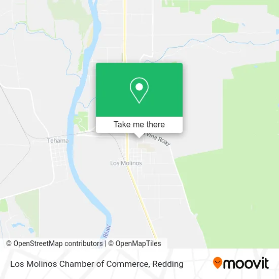 Los Molinos Chamber of Commerce map