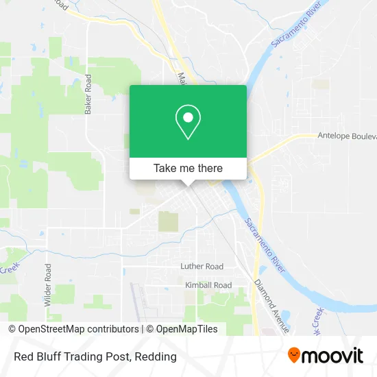 Red Bluff Trading Post map