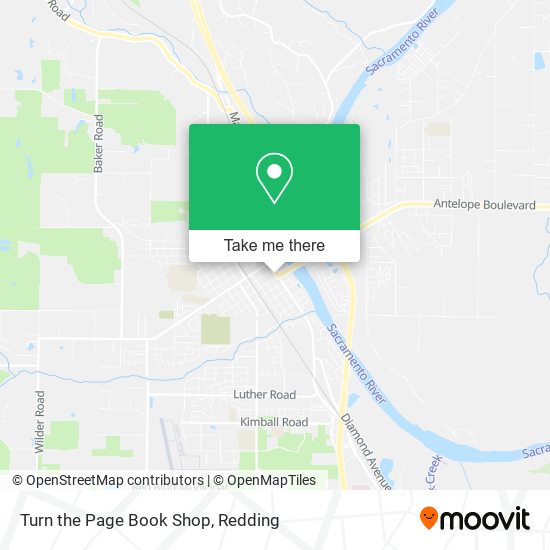 Turn the Page Book Shop map