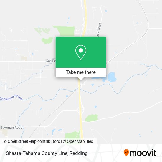 Mapa de Shasta-Tehama County Line