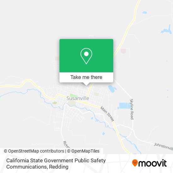 Mapa de California State Government Public Safety Communications