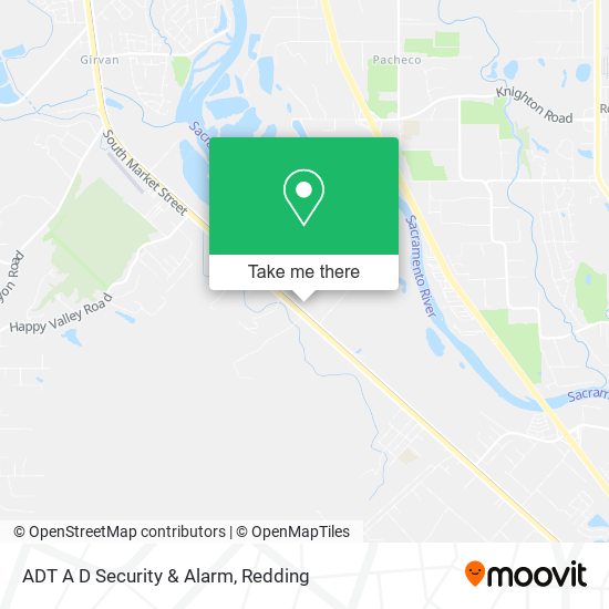 Mapa de ADT A D Security & Alarm