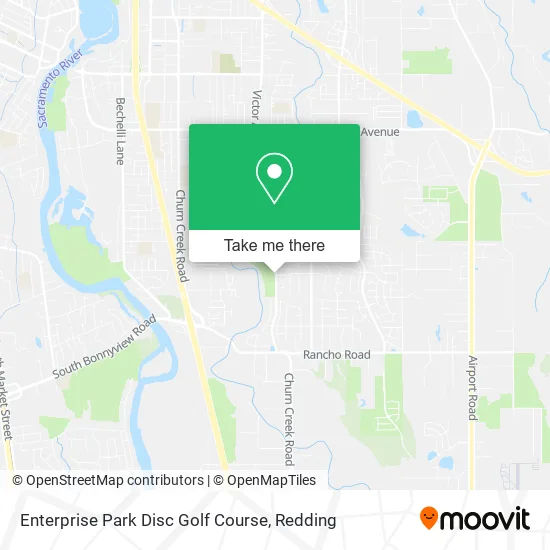 Enterprise Park Disc Golf Course map