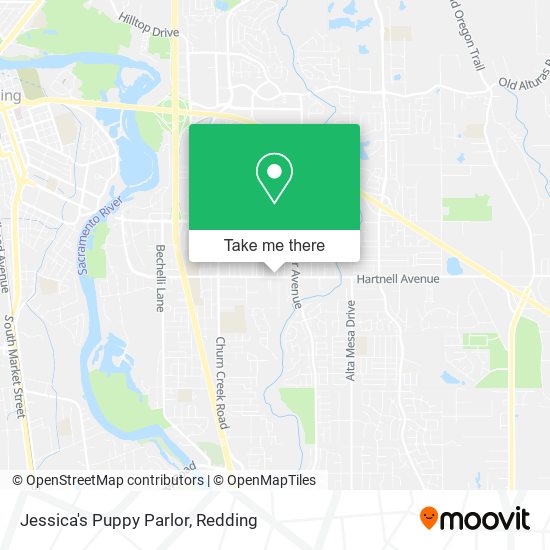 Mapa de Jessica's Puppy Parlor