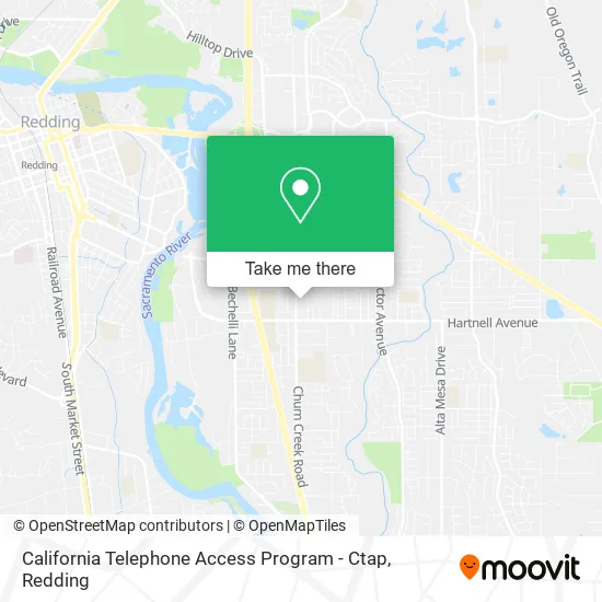 California Telephone Access Program - Ctap map