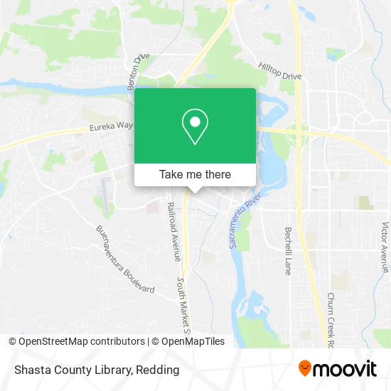 Mapa de Shasta County Library