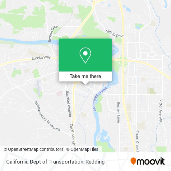 California Dept of Transportation map