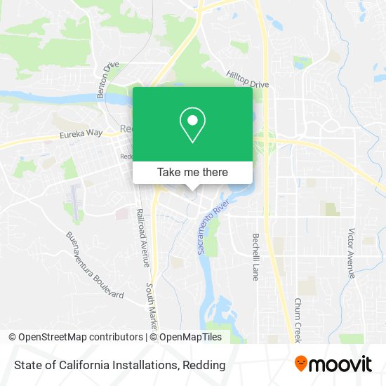 Mapa de State of California Installations