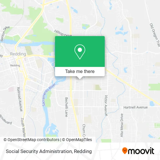 Mapa de Social Security Administration