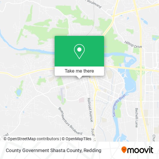 County Government Shasta County map