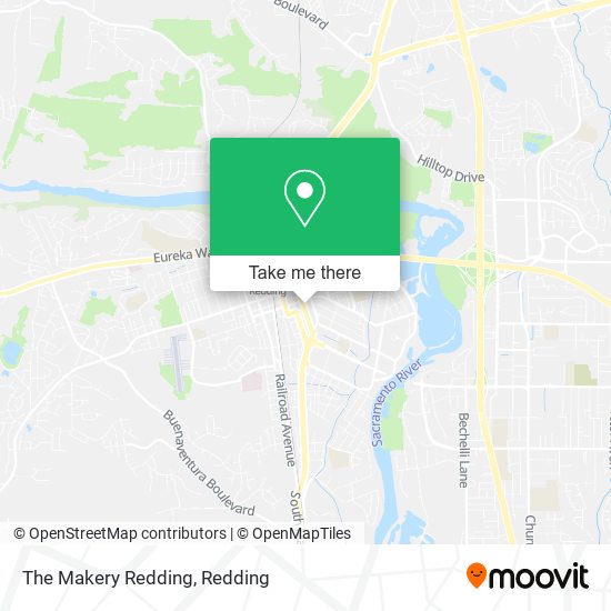 The Makery Redding map