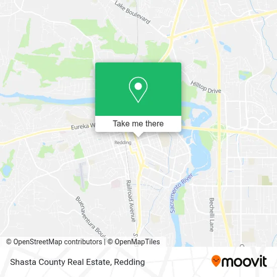 Shasta County Real Estate map
