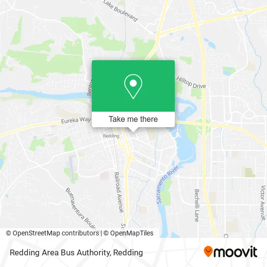 Redding Area Bus Authority map