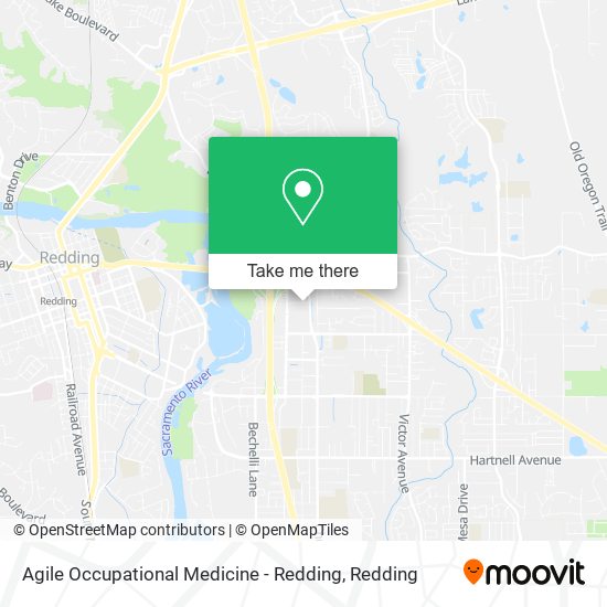 Agile Occupational Medicine - Redding map