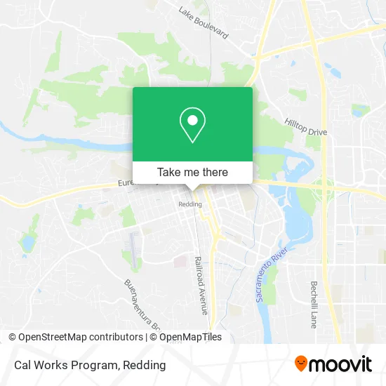 Cal Works Program map