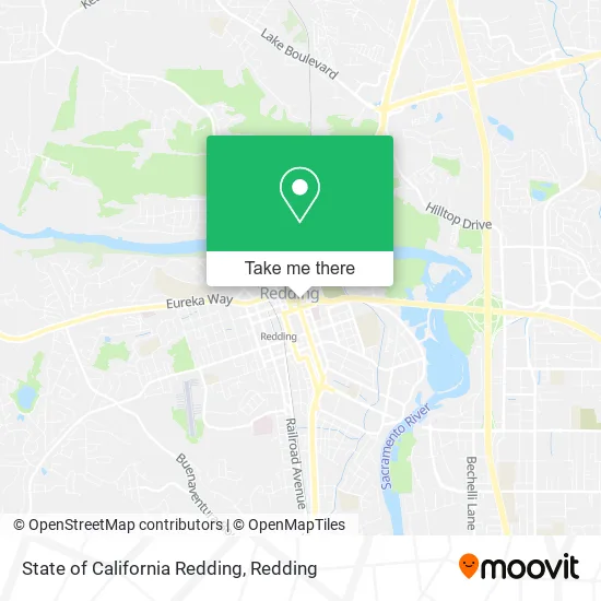 State of California Redding map