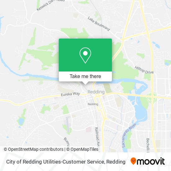 City of Redding Utilities-Customer Service map