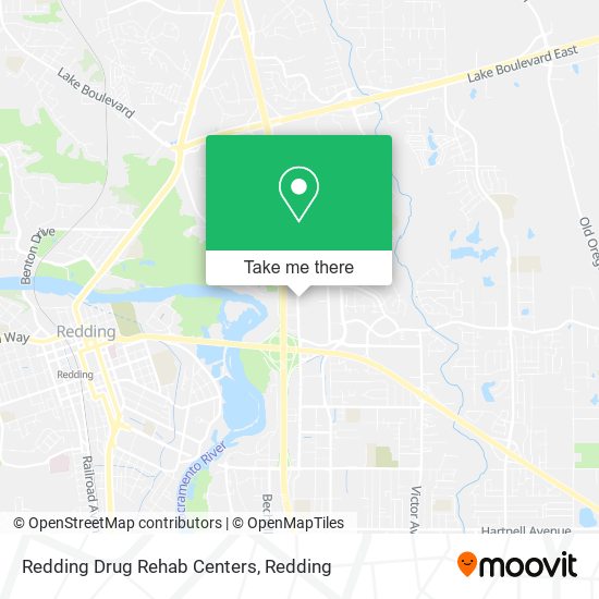Redding Drug Rehab Centers map