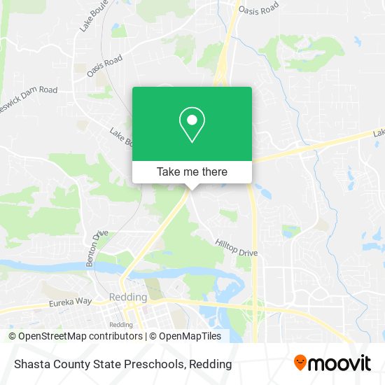 Shasta County State Preschools map