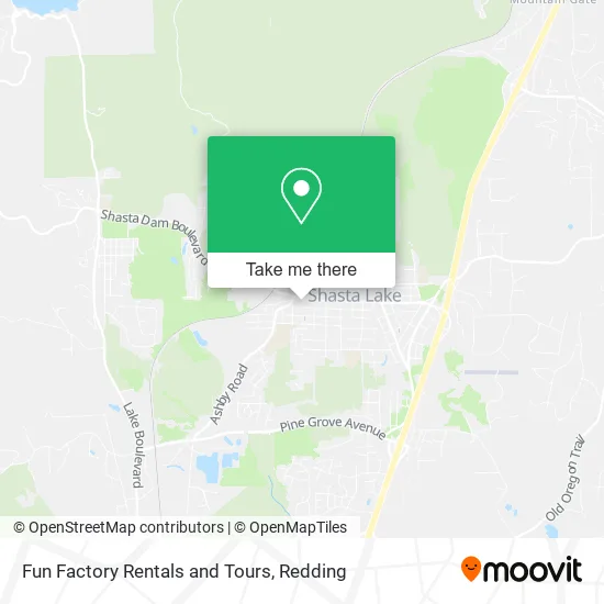 Fun Factory Rentals and Tours map