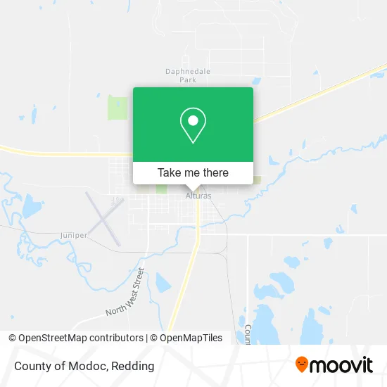 Mapa de County of Modoc