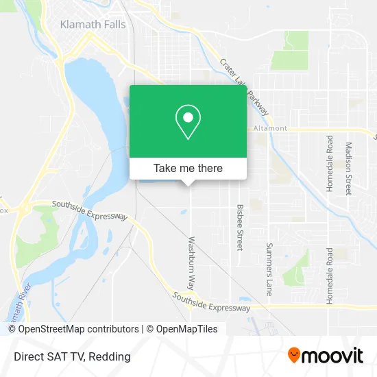 Direct SAT TV map