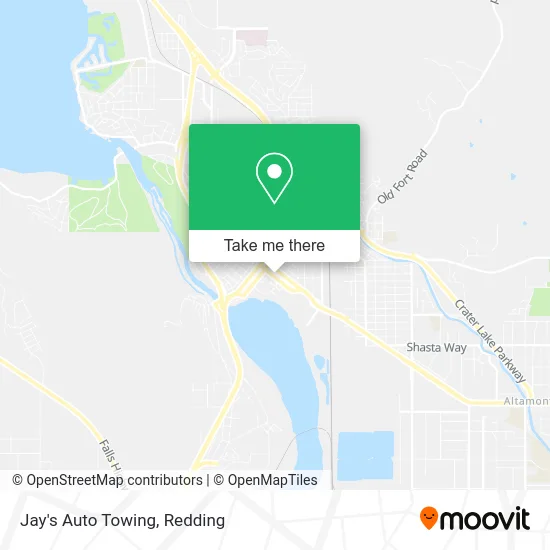 Jay's Auto Towing map