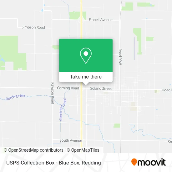 USPS Collection Box - Blue Box map