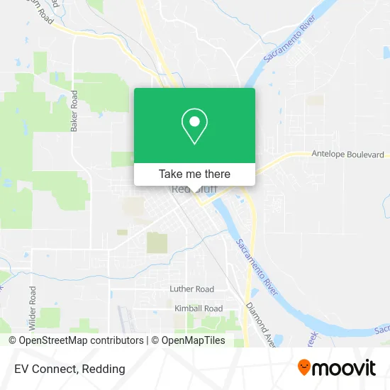 EV Connect map