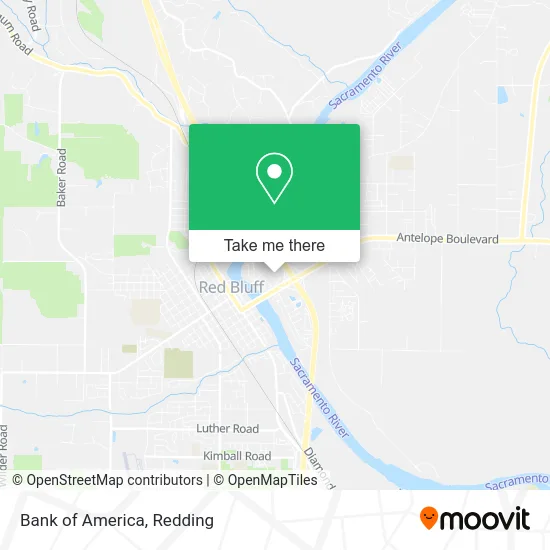 Mapa de Bank of America