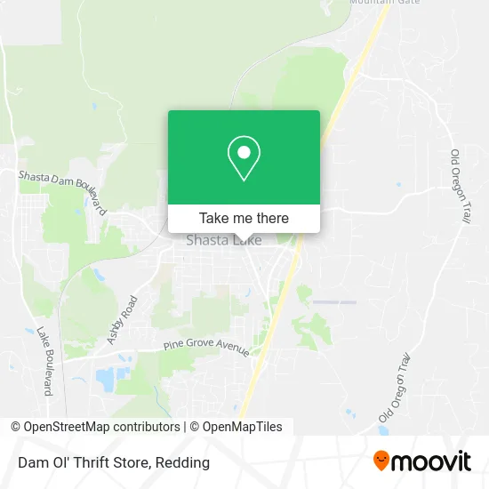 Dam Ol' Thrift Store map