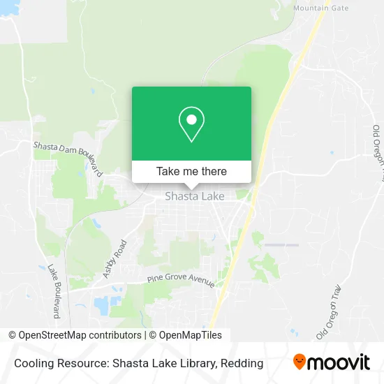 Mapa de Cooling Resource: Shasta Lake Library