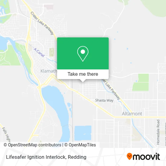 Lifesafer Ignition Interlock map
