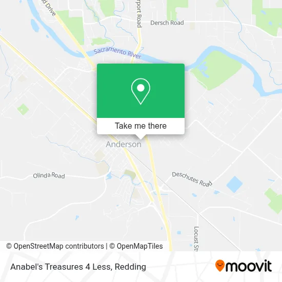 Anabel's Treasures 4 Less map