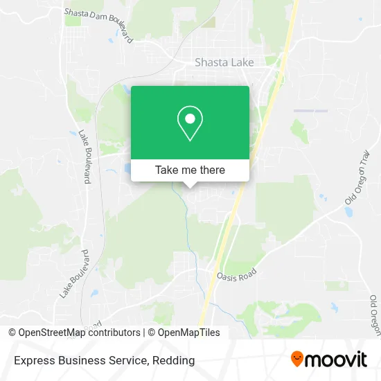Express Business Service map